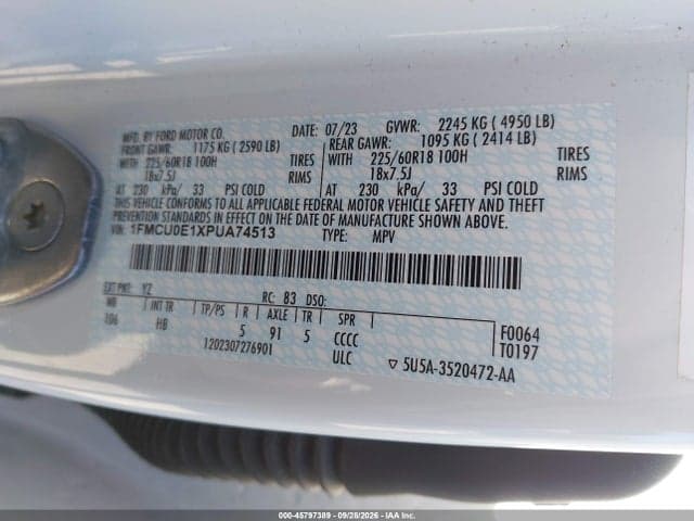 2023 FORD ESCAPE PHEV 9