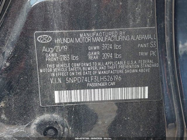 2020 HYUNDAI ELANTRA SE 9