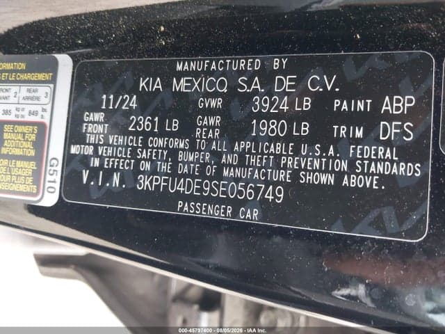 2025 KIA K4 EX 9