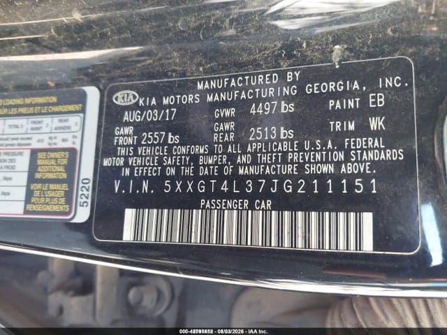 2018 KIA OPTIMA S 9