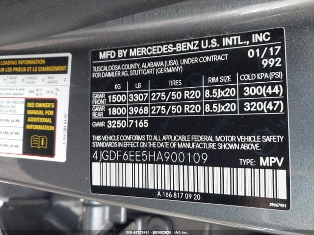 2017 MERCEDES-BENZ GLS 450 4MATIC 9