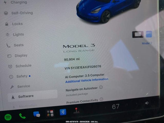 2018 TESLA MODEL 3 LONG RANGE/MID RANGE 7