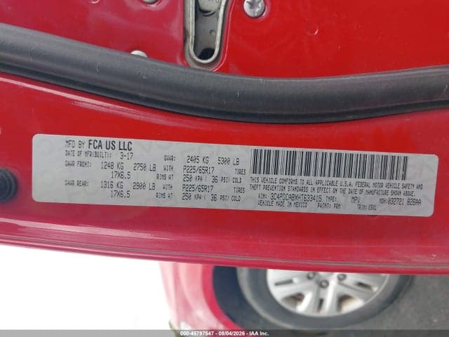 2017 DODGE JOURNEY SE 9