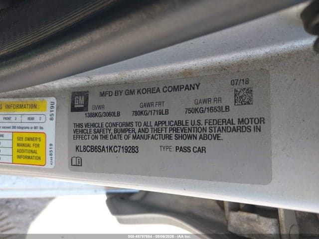 2019 CHEVROLET SPARK LS CVT 9