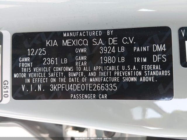 2026 KIA K4 EX 9