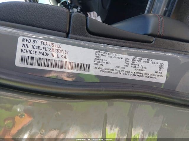 2021 JEEP GRAND CHEROKEE TRAILHAWK 4X4 9