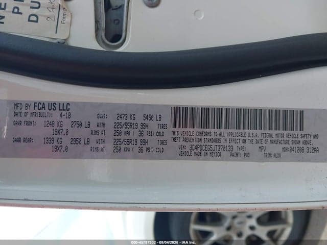 2018 DODGE JOURNEY GT 9