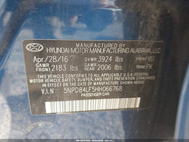 2017 HYUNDAI ELANTRA SE 9