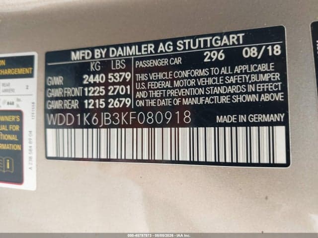 2019 MERCEDES-BENZ E 450 4MATIC 9