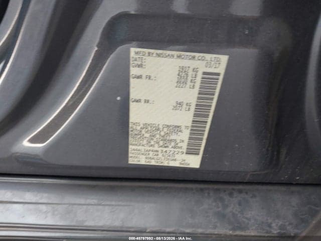 2017 NISSAN ALTIMA 2.5 S 9