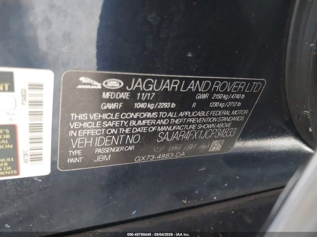 2018 JAGUAR XE 25T 9