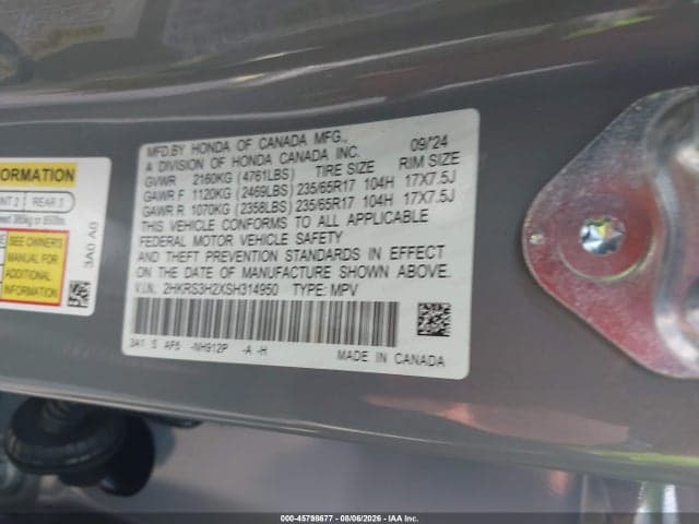 2025 HONDA CR-V LX 2WD 9