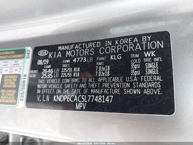 2020 KIA SPORTAGE S 9