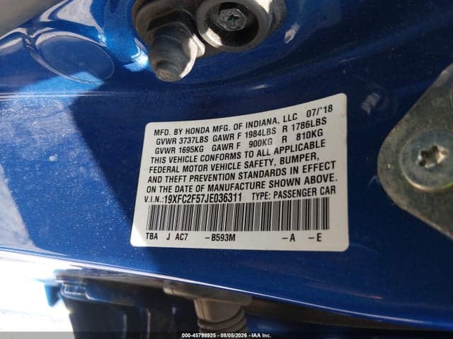 2018 HONDA CIVIC LX 9
