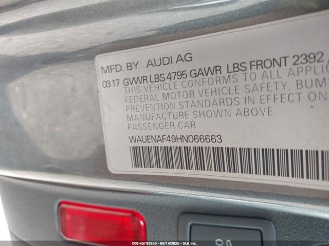 2017 AUDI A4 PREMIUM PLUS 9