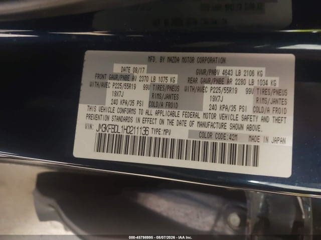 2017 MAZDA CX-5 GRAND SELECT 9
