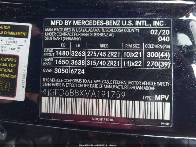 2021 MERCEDES-BENZ AMG GLE 53 COUPE 4MATIC 9