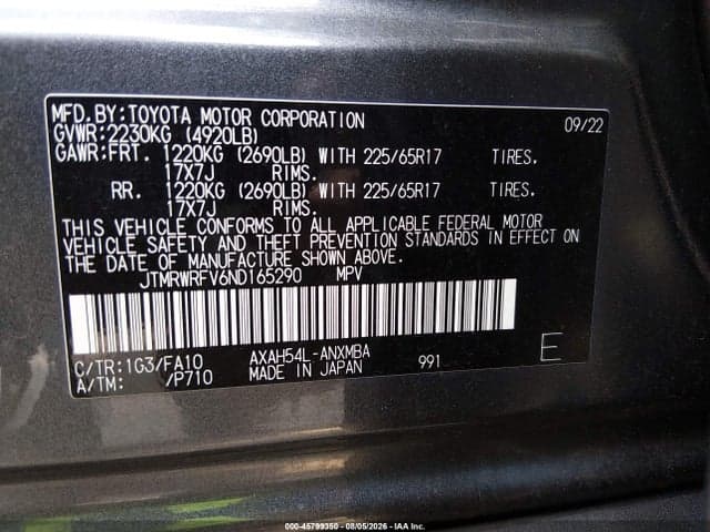 2022 TOYOTA RAV4 HYBRID XLE 9