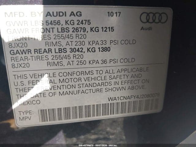 2018 AUDI Q5 2.0T PREMIUM/2.0T TECH PREMIUM 9