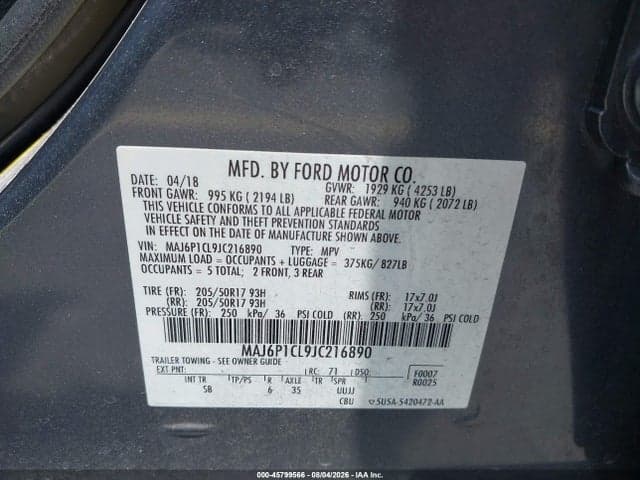 2018 FORD ECOSPORT SES 9