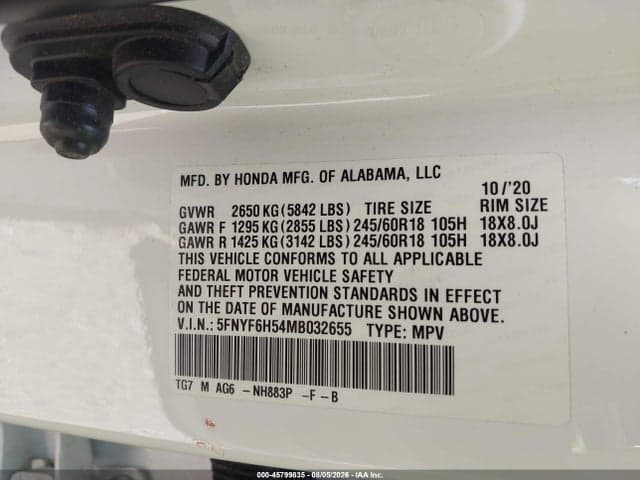 2021 HONDA PILOT AWD EX-L 9