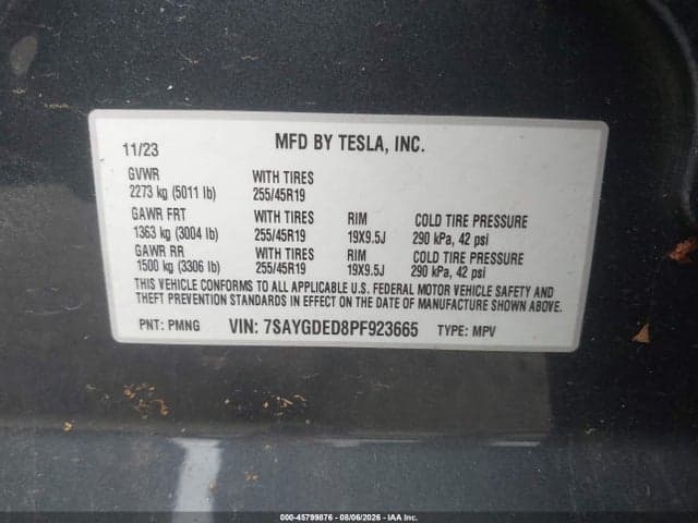 2023 TESLA MODEL Y RWD 9
