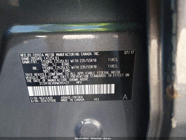 2017 TOYOTA RAV4 LIMITED 9