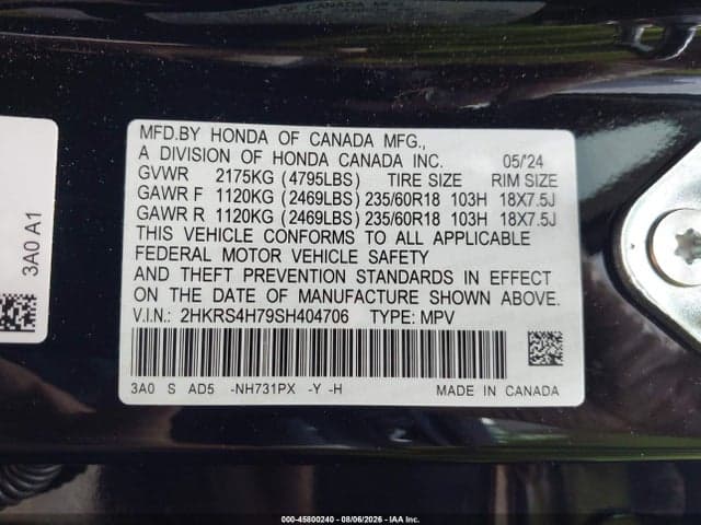 2025 HONDA CR-V EX-L AWD 9