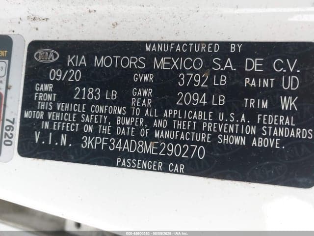 2021 KIA FORTE GT-LINE 9