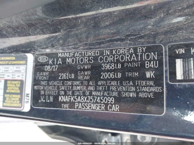 2018 KIA FORTE LX 9