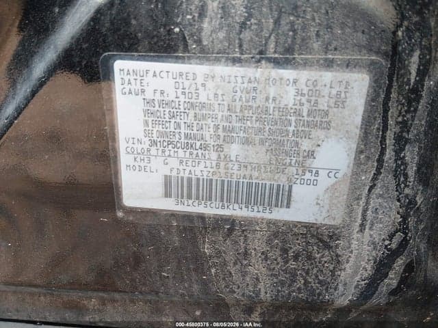 2019 NISSAN KICKS SV 9