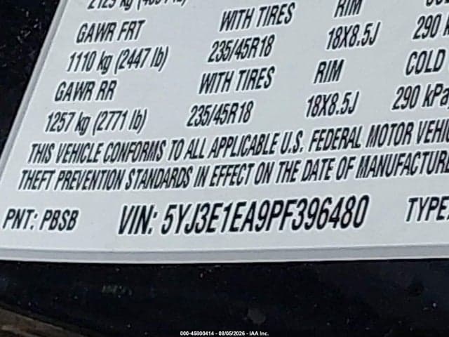 2023 TESLA MODEL 3 REAR-WHEEL DRIVE 9
