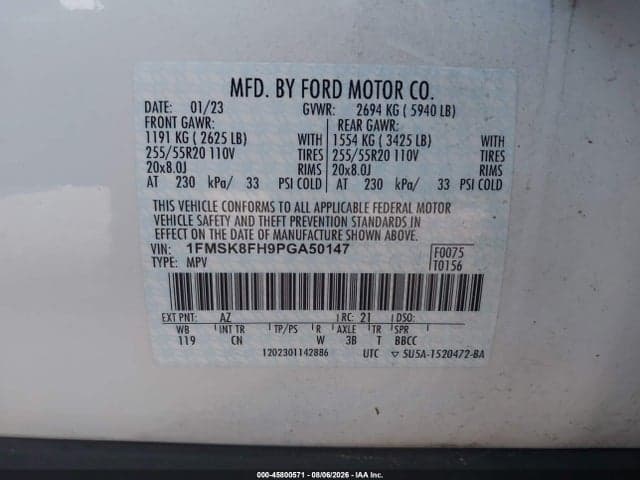 2023 FORD EXPLORER LIMITED 9