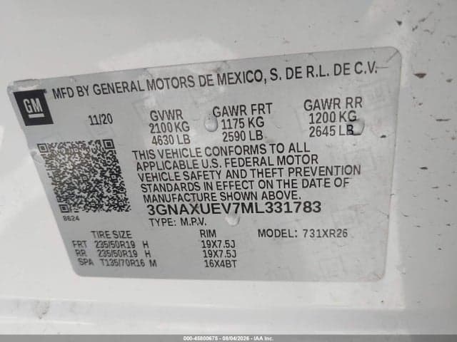 2021 CHEVROLET EQUINOX AWD LT 16