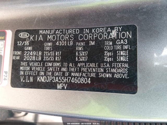 2017 KIA SOUL + 7