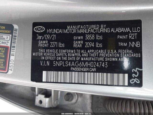 2021 HYUNDAI ELANTRA SEL 9