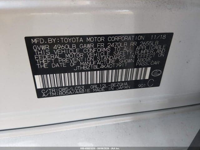 2019 LEXUS GS 350 9
