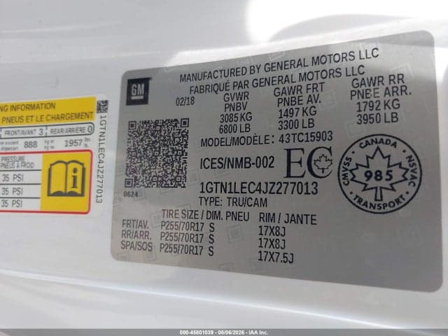 2018 GMC SIERRA 1500 9