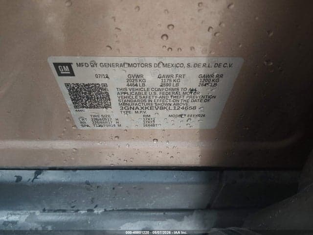 2019 CHEVROLET EQUINOX LT 9