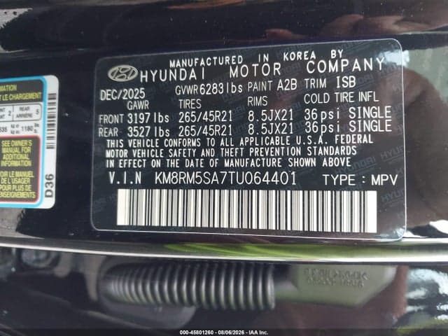 2026 HYUNDAI PALISADE HEV CALLIGRAPHY 9