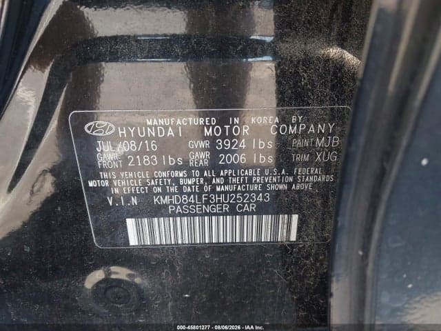 2017 HYUNDAI ELANTRA VALUE EDITION 9