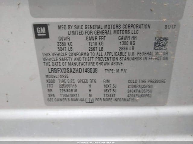2017 BUICK ENVISION ESSENCE 9