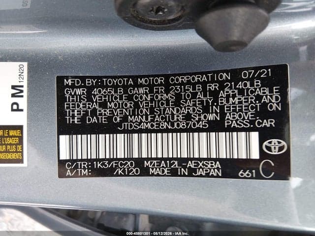 2022 TOYOTA COROLLA SE 9