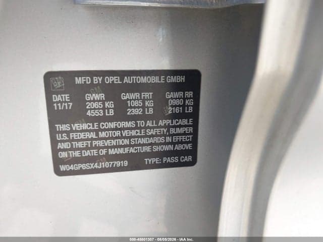 2018 BUICK REGAL SPORTBACK ESSENCE 9
