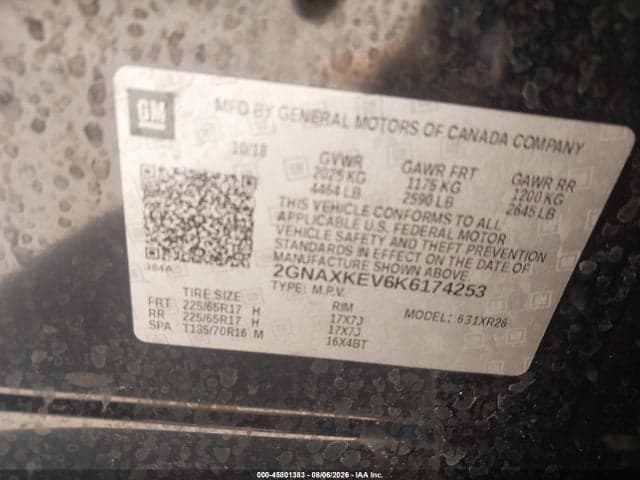 2019 CHEVROLET EQUINOX LT 9