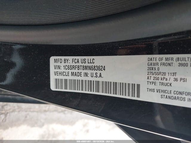 2021 RAM 1500 9