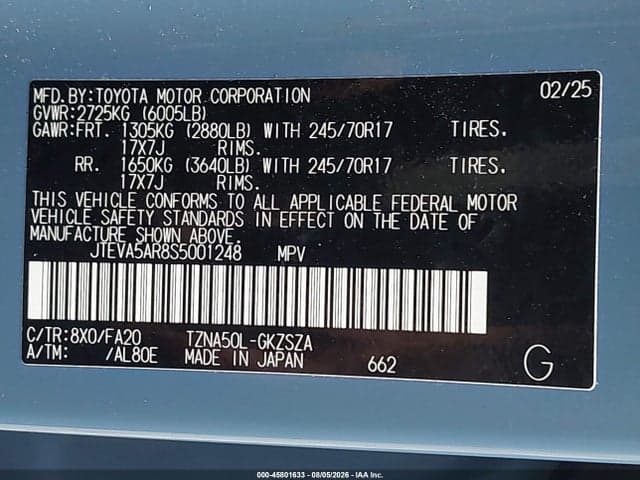 2025 TOYOTA 4RUNNER SR5 9