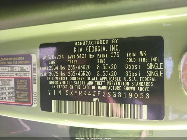 2025 KIA SORENTO SX 9