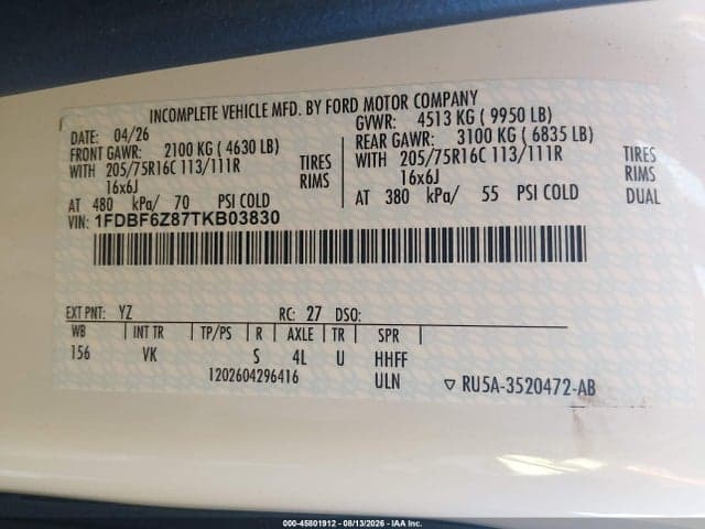 2026 FORD TRANSIT-350 CAB 9