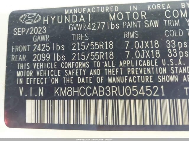 2024 HYUNDAI KONA SEL 9